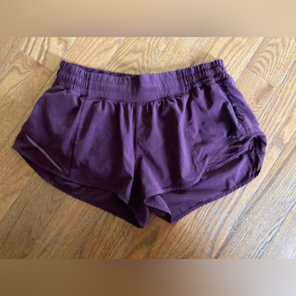 Lululemon Magenta Purple Lined Shorts Size Small